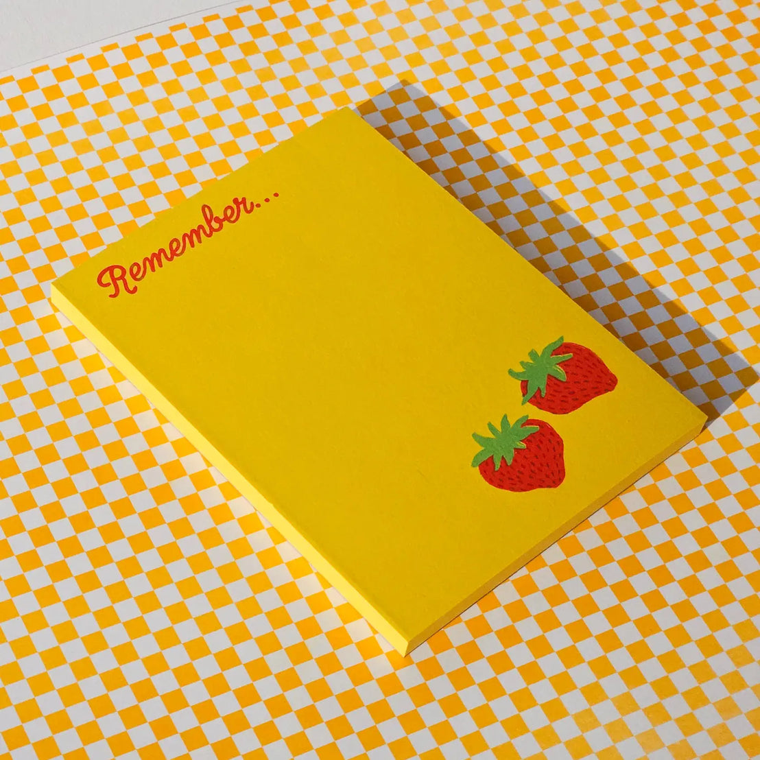 Remember Strawberry A2 Notepad