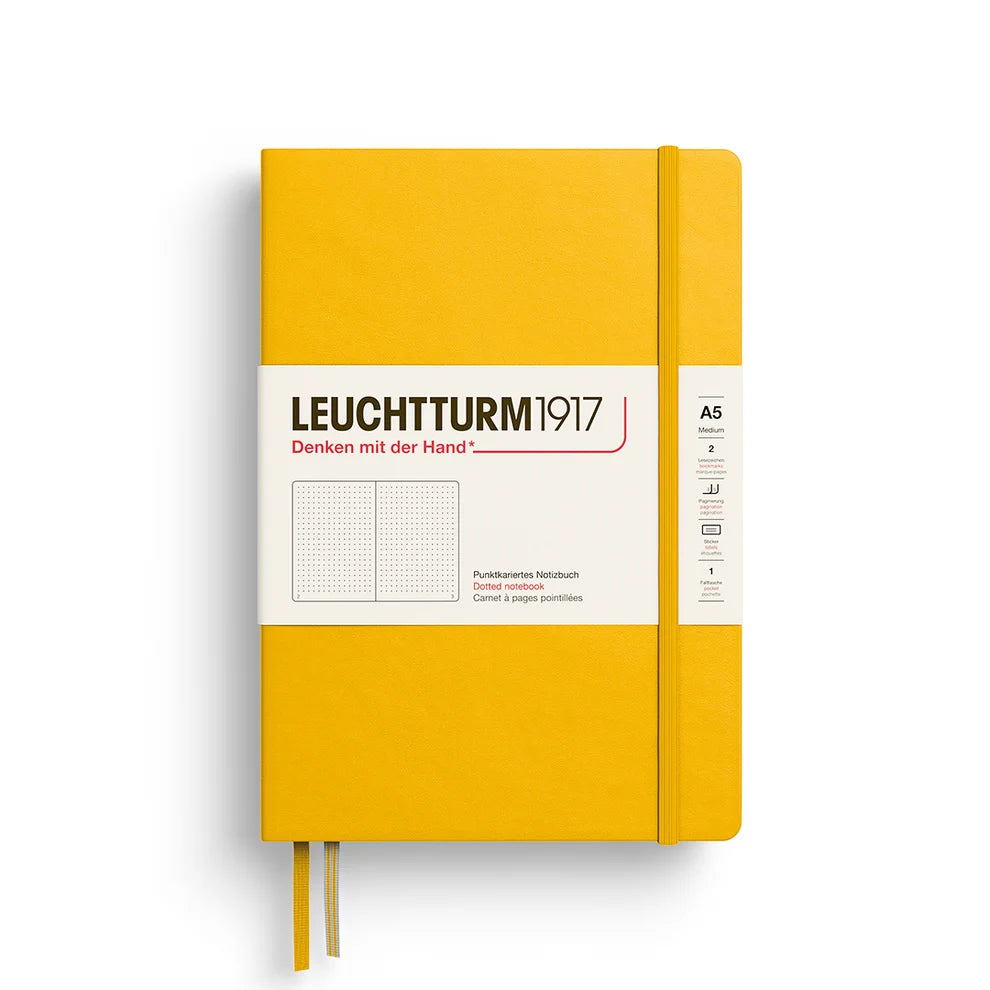 Leuchtturm1917 A5 Dotted Hardcover Notebook