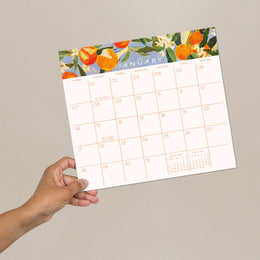 Sunny Orange 2024 Calendar Pad, Seedlings