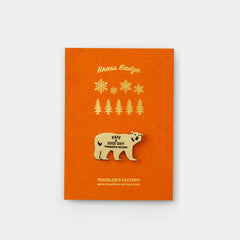 TRAVELER’S FACTORY Brass Bear Badge