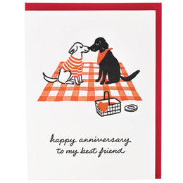 Dog Picnic Anniversary, Smudge Ink