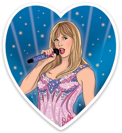 Taylor Greatest Era Heart Sticker