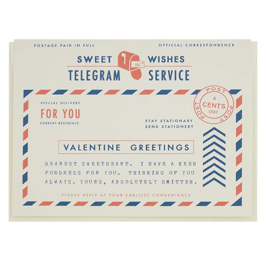 Valentine Telegram, Regional Assembly of Text
