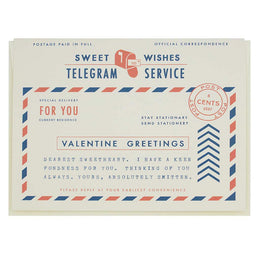 Valentine Telegram, Regional Assembly of Text