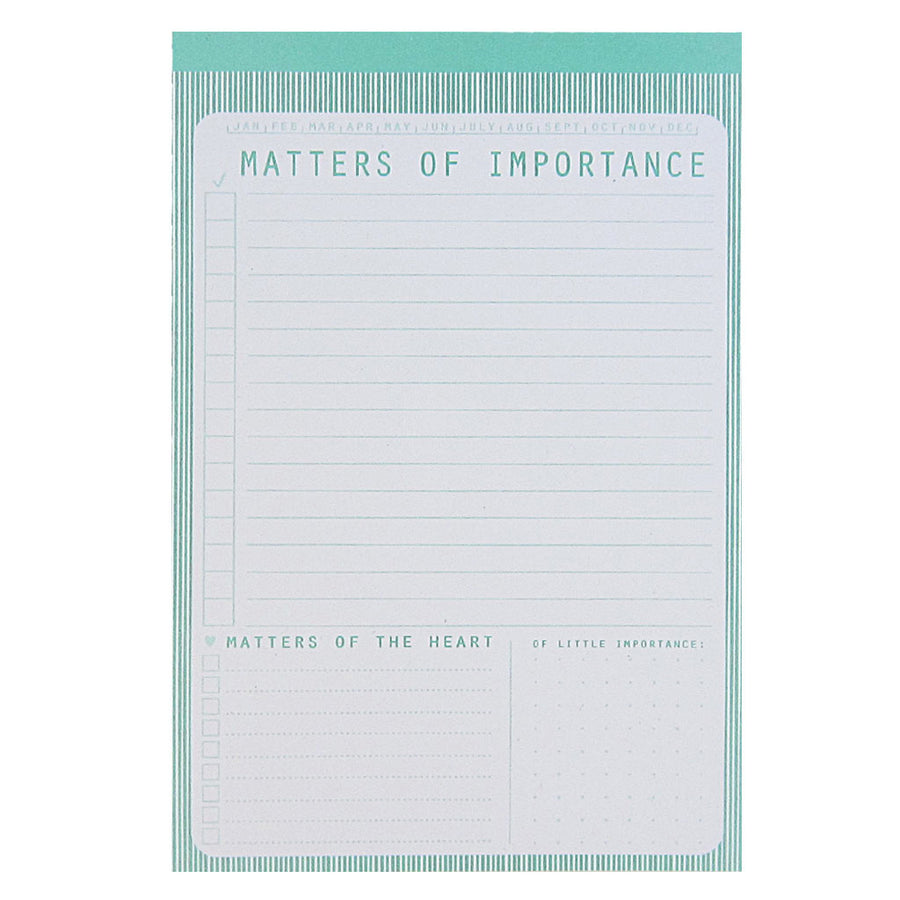 Matters of Importance Notepad