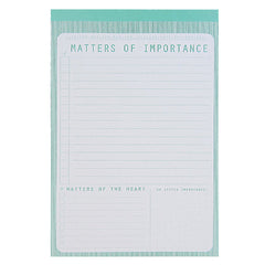 Matters of Importance Notepad