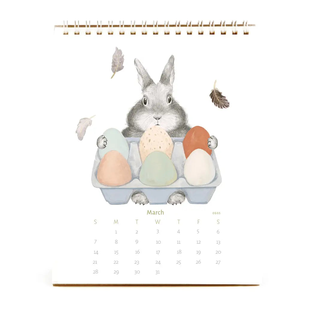 2027 Farmer's Market Bunny Calendar