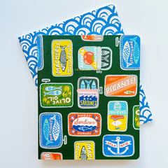 Tinned Fish Notebook Duo, Idlewild Co.