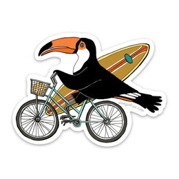 Toucan Surfer on Bike