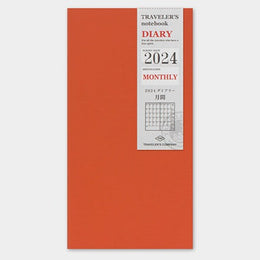 2024 Regular Diary Monthly, Traveler's Company (Pre-order)