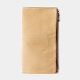 TRAVELER’S FACTORY Beige Regular Canvas Zipper Case, Traveler's Company