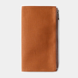 TRAVELER’S FACTORY Brown Regular Canvas Zipper Case, Traveler's Company