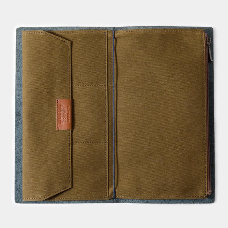 TRAVELER’S FACTORY Olive Regular Canvas Zipper Case, Traveler's Company