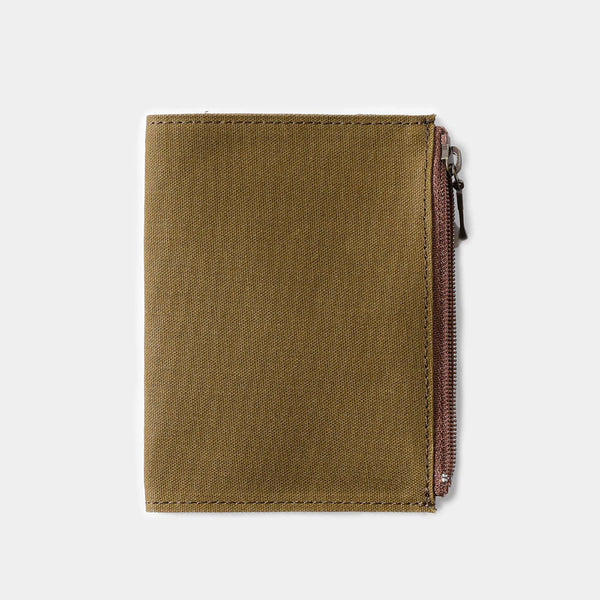 TRAVELER'S FACTORY Olive Passport Canvas Zipper Case, Traveler's