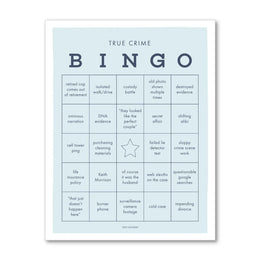 True Crime Bingo Notepad