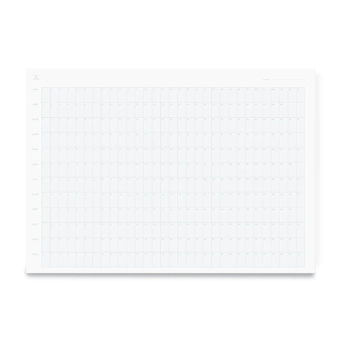 Undated Annual Planning Calendar