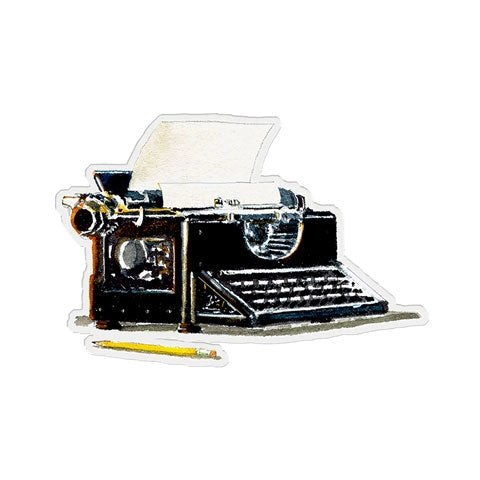 Vintage Typewriter Sticker