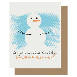 Want to Build a Snowman, Letterpress Jess