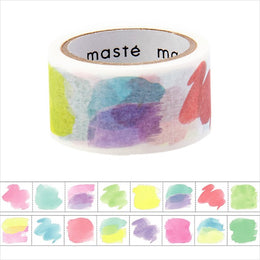 Watercolors Pre-Cut Washi Tape