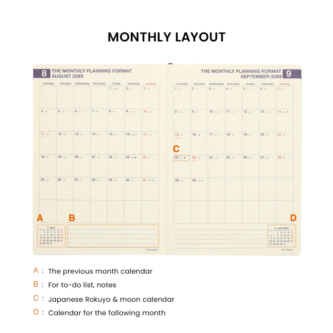 2027 Weekly A5 Planner Minute Manager | Green