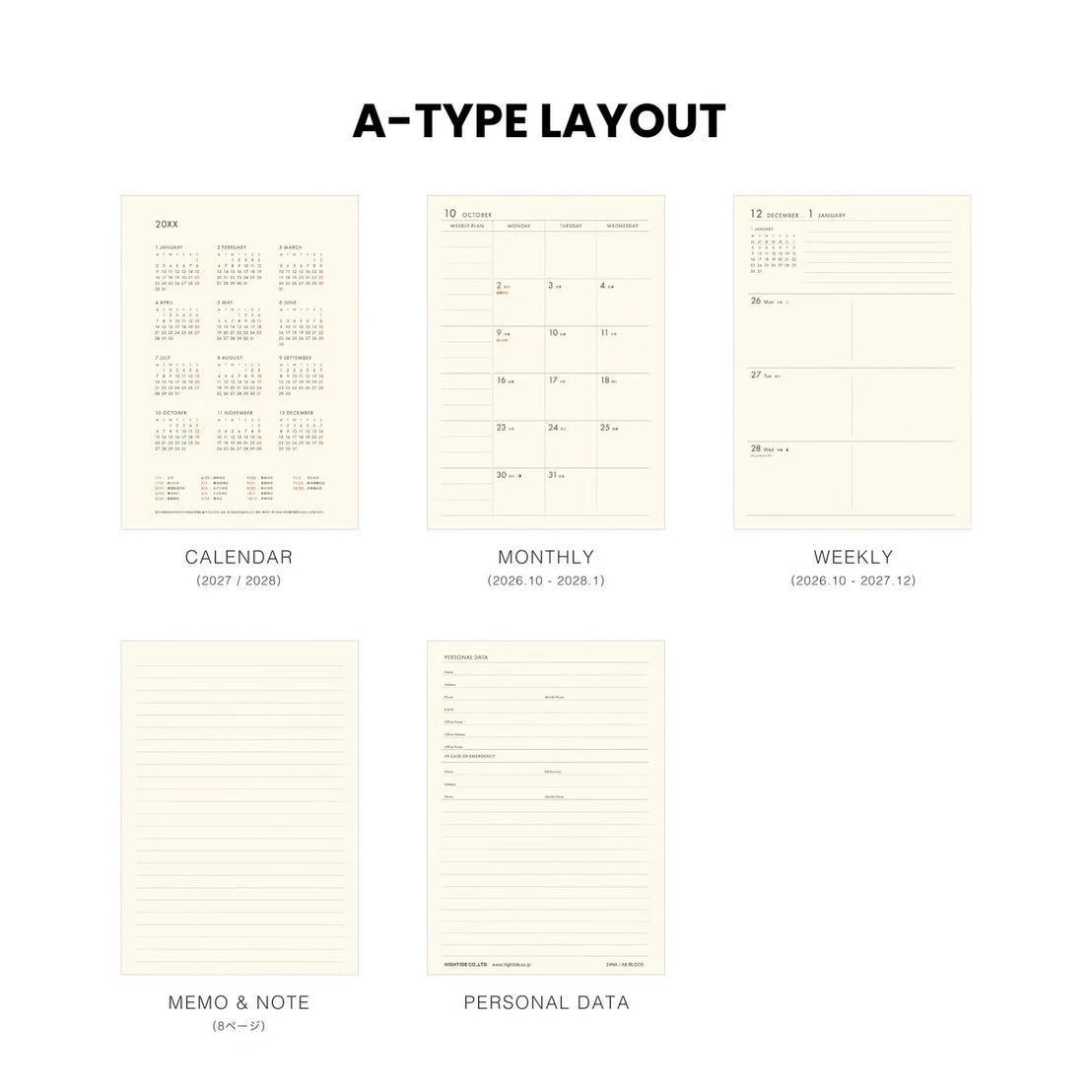 2027 Poche Weekly Planner | Mint
