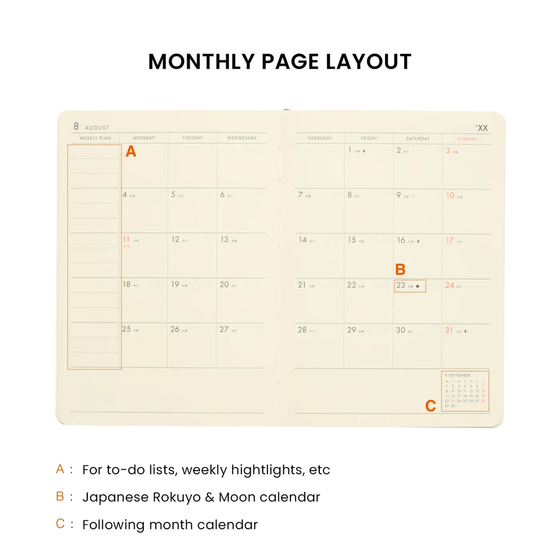 2027 Poche Weekly Planner | Mint