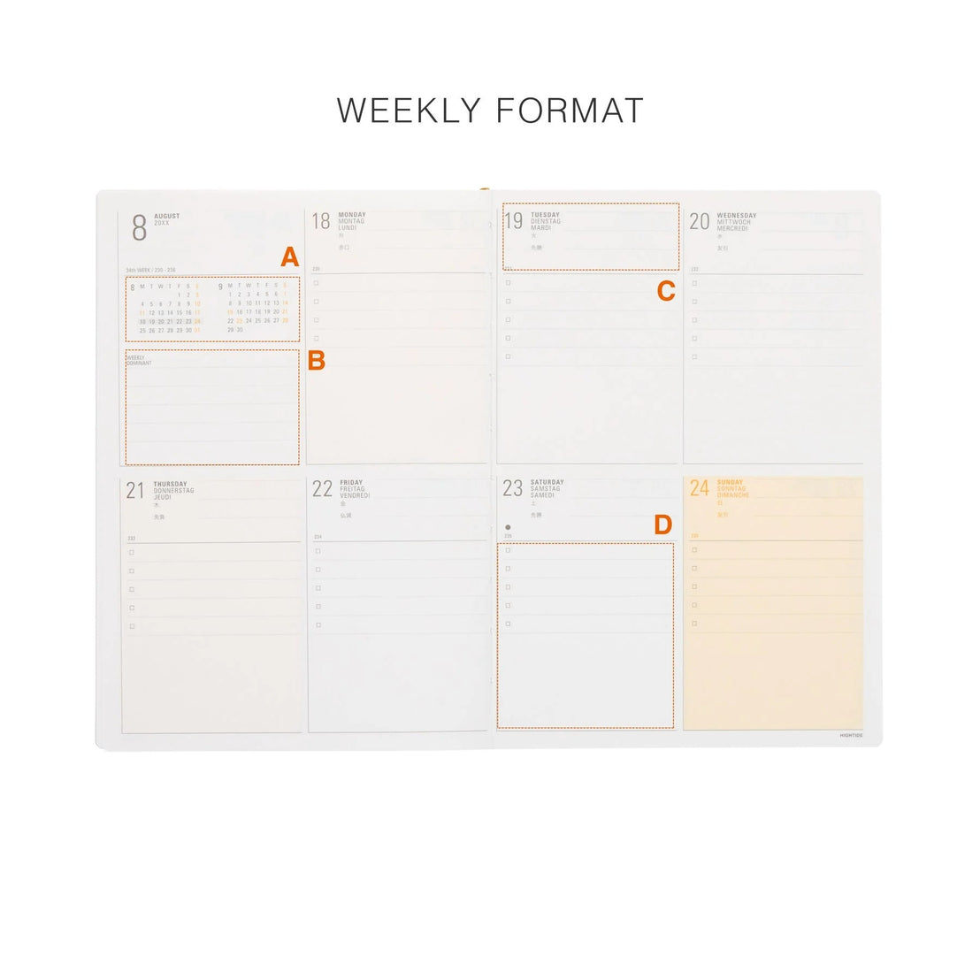2027 B6 Weekly Diary Papillon