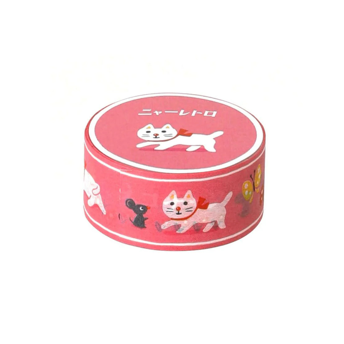 White Cat Retro Washi Tape
