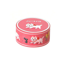 White Cat Retro Washi Tape
