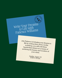 Write Your Dreams to Life with Patience Williams