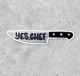 Yes, Chef Knife Sticker