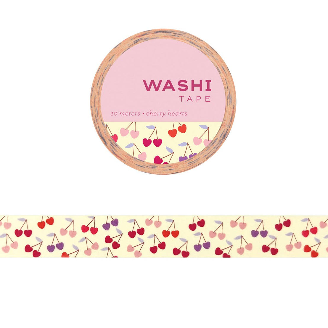 Cherry Hearts Washi Tape