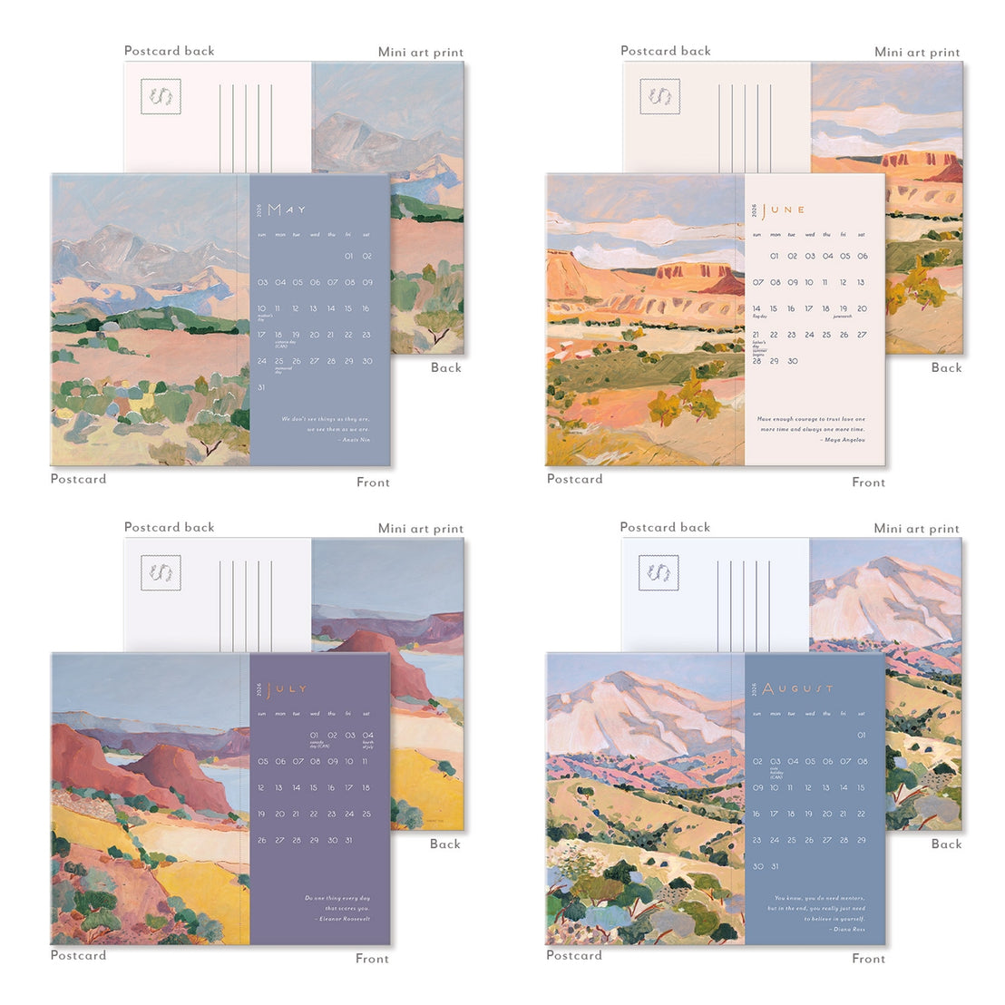 2026 In the Beginning Postcard Desk Calendar