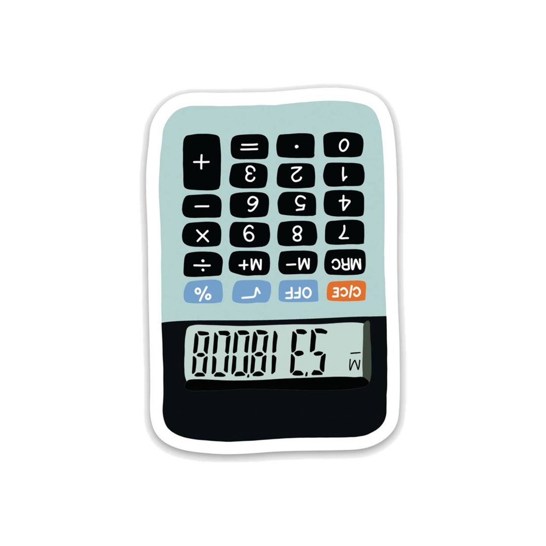 Boobies Calculator Sticker