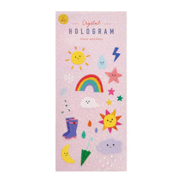 Weather Crystal Hologram Stickers