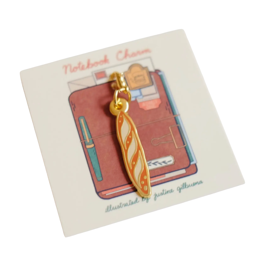 Baguette Notebook Charm