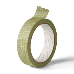 Green Grid Washi Tape