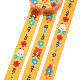 Bear, Rabbit, Bluebird Washi Tape