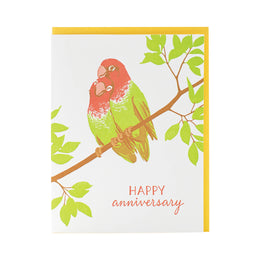 Sweet Lovebirds Anniversary, Smudge Ink
