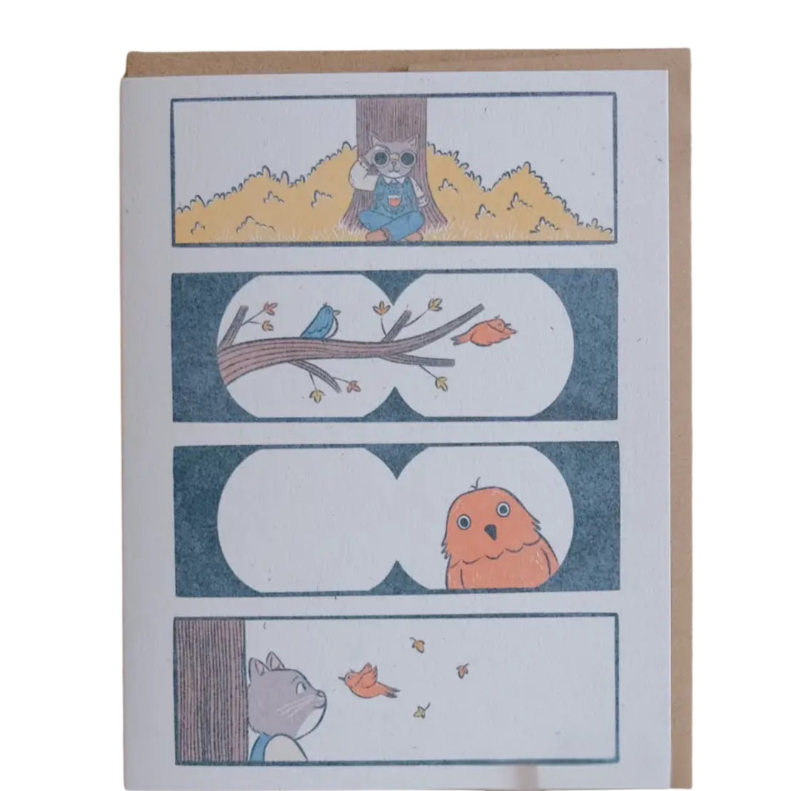 Cat Birdwatching Comic, Justine Gilbuena