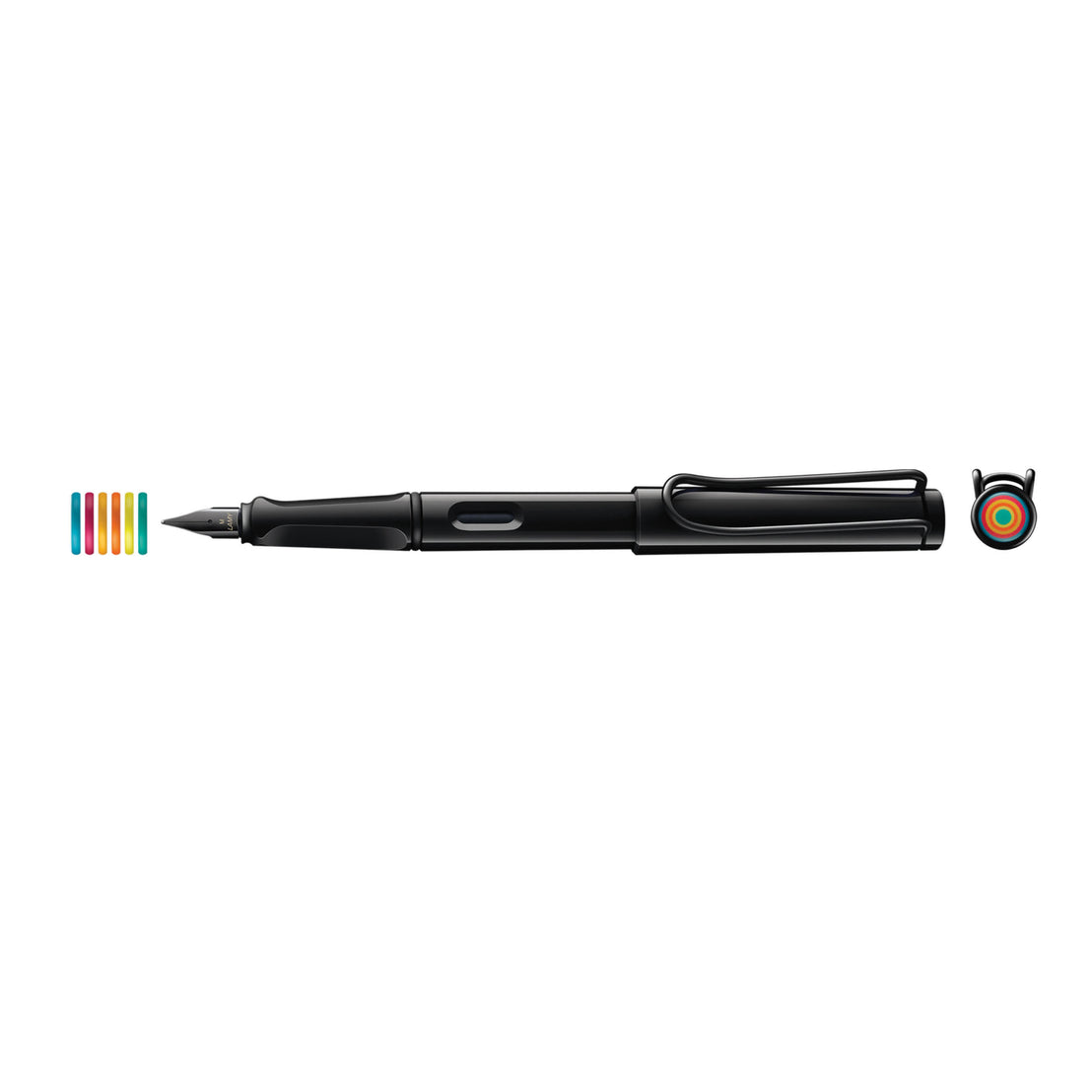LAMY Safari All Black Multi Ring Fountain Pen