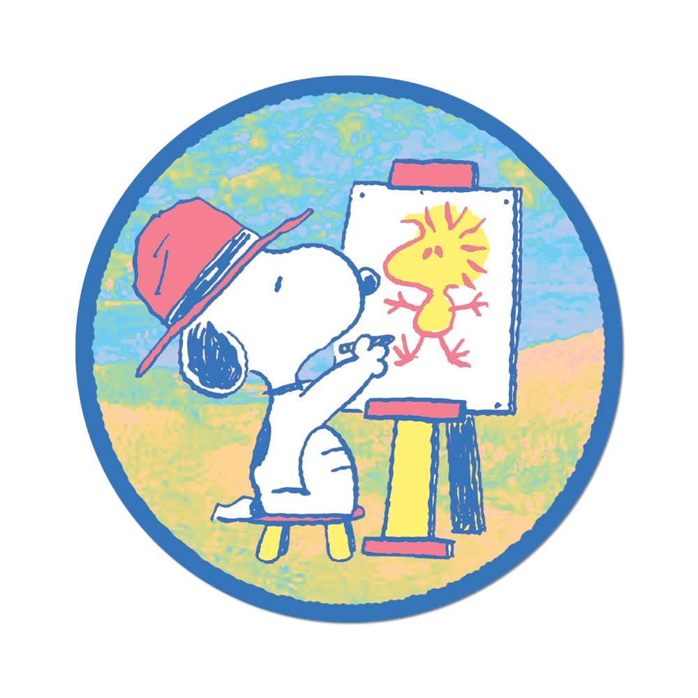 Painting Snoopy Sticker