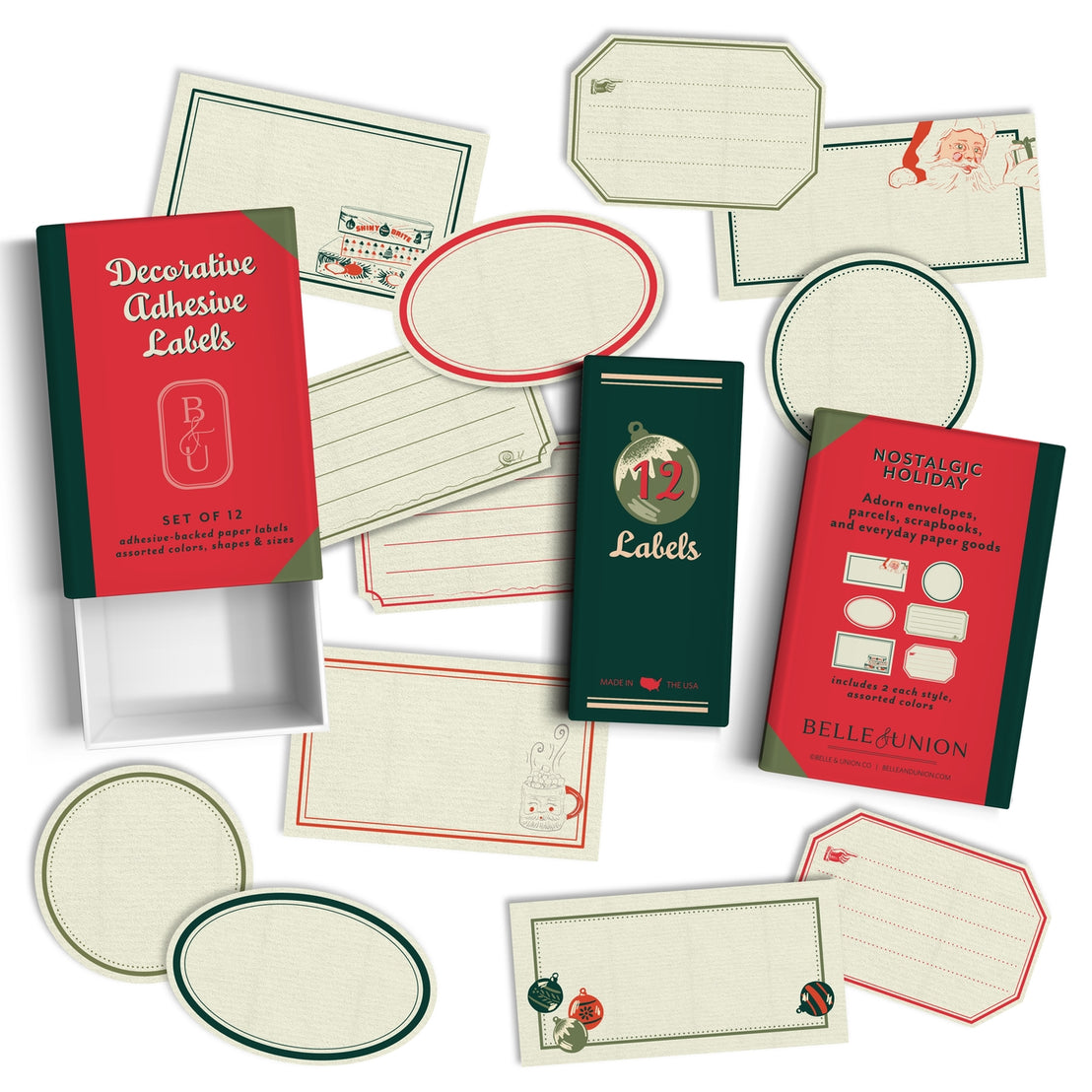 Nostalgic Holiday Labels