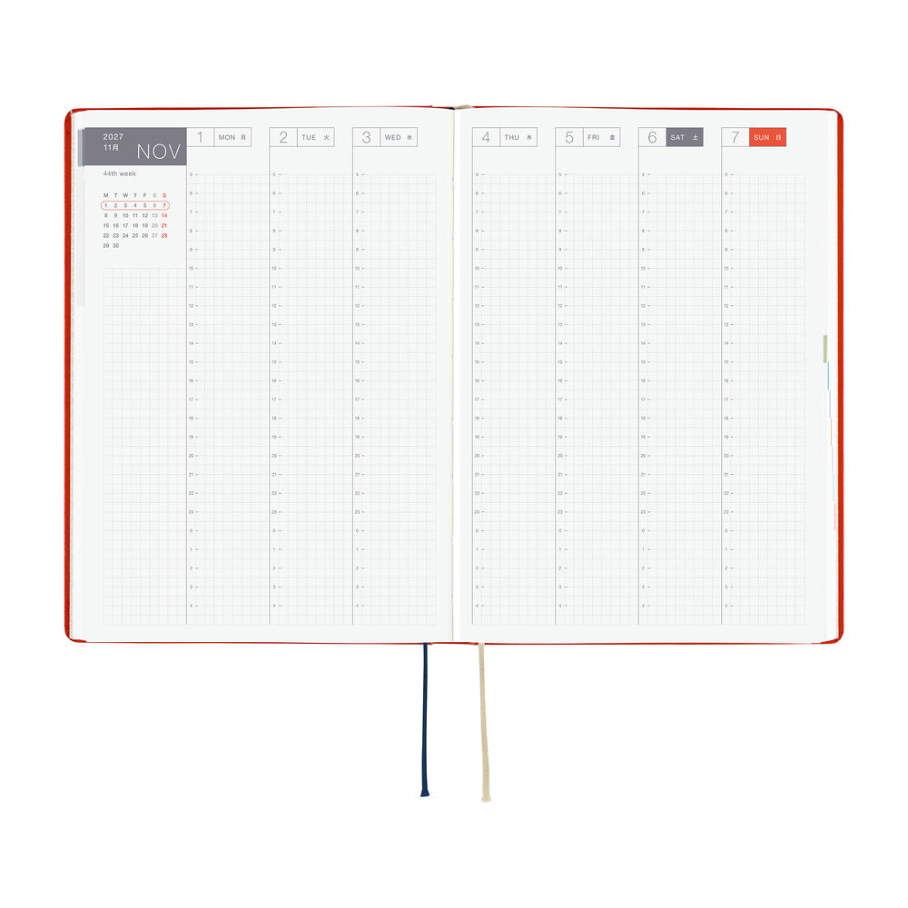 Hobonichi 2027 Techo Cousin A5 HON Yumi Kitagishi: White Cat and Rabbit’s Tea Room