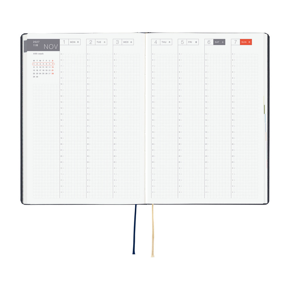Hobonichi 2027 Techo Cousin A5 HON Navy Slash