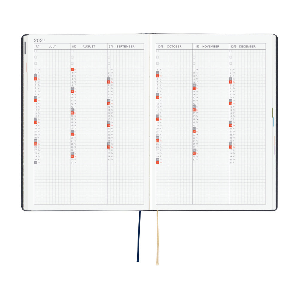 Hobonichi 2027 Techo Cousin A5 HON Navy Slash