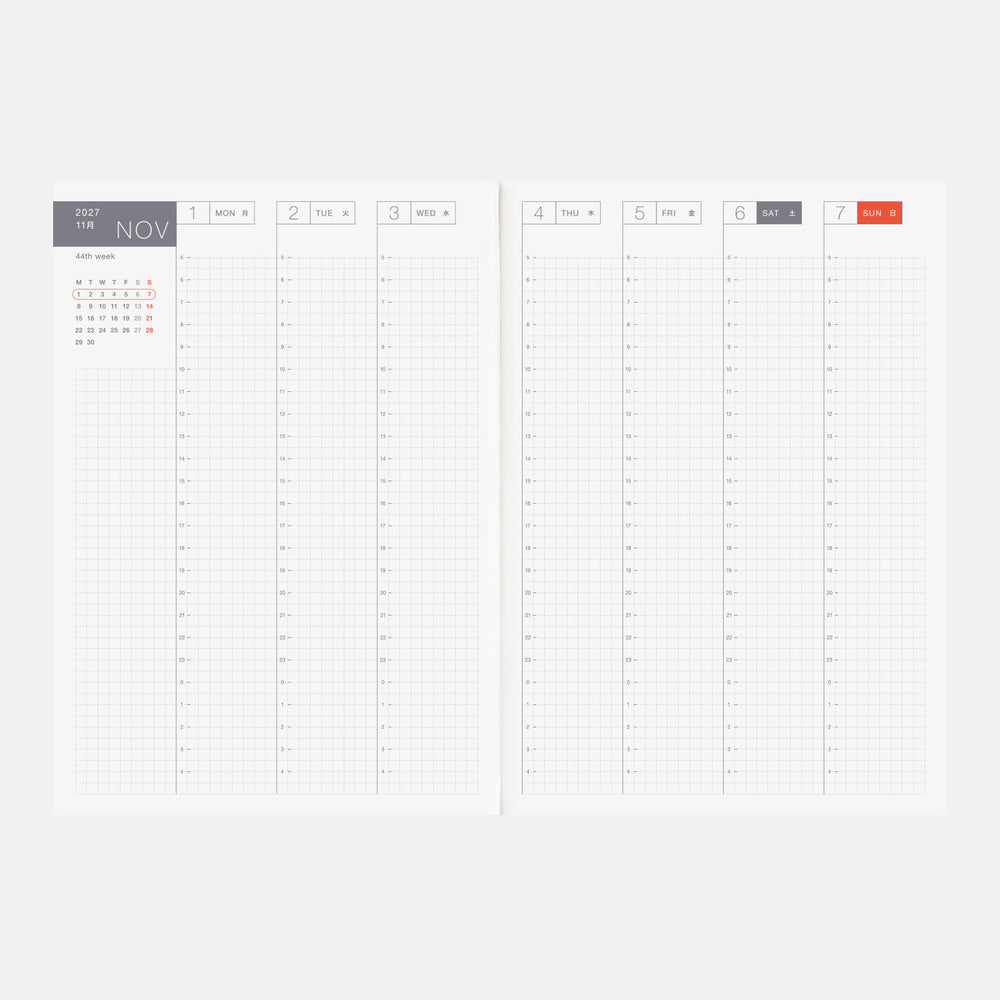 Hobonichi 2027 Techo Cousin A5: English