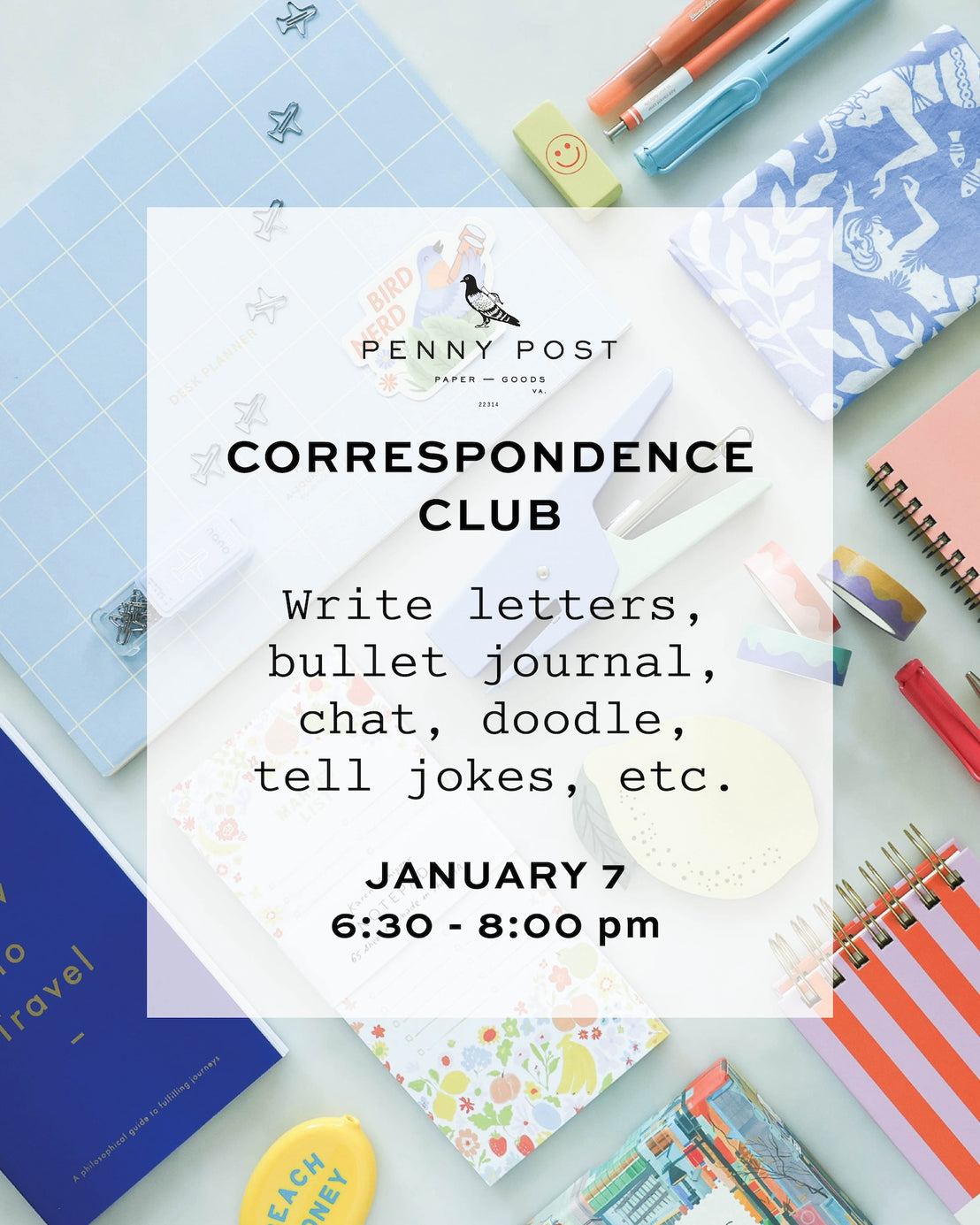 January Correspondence Club Reservation