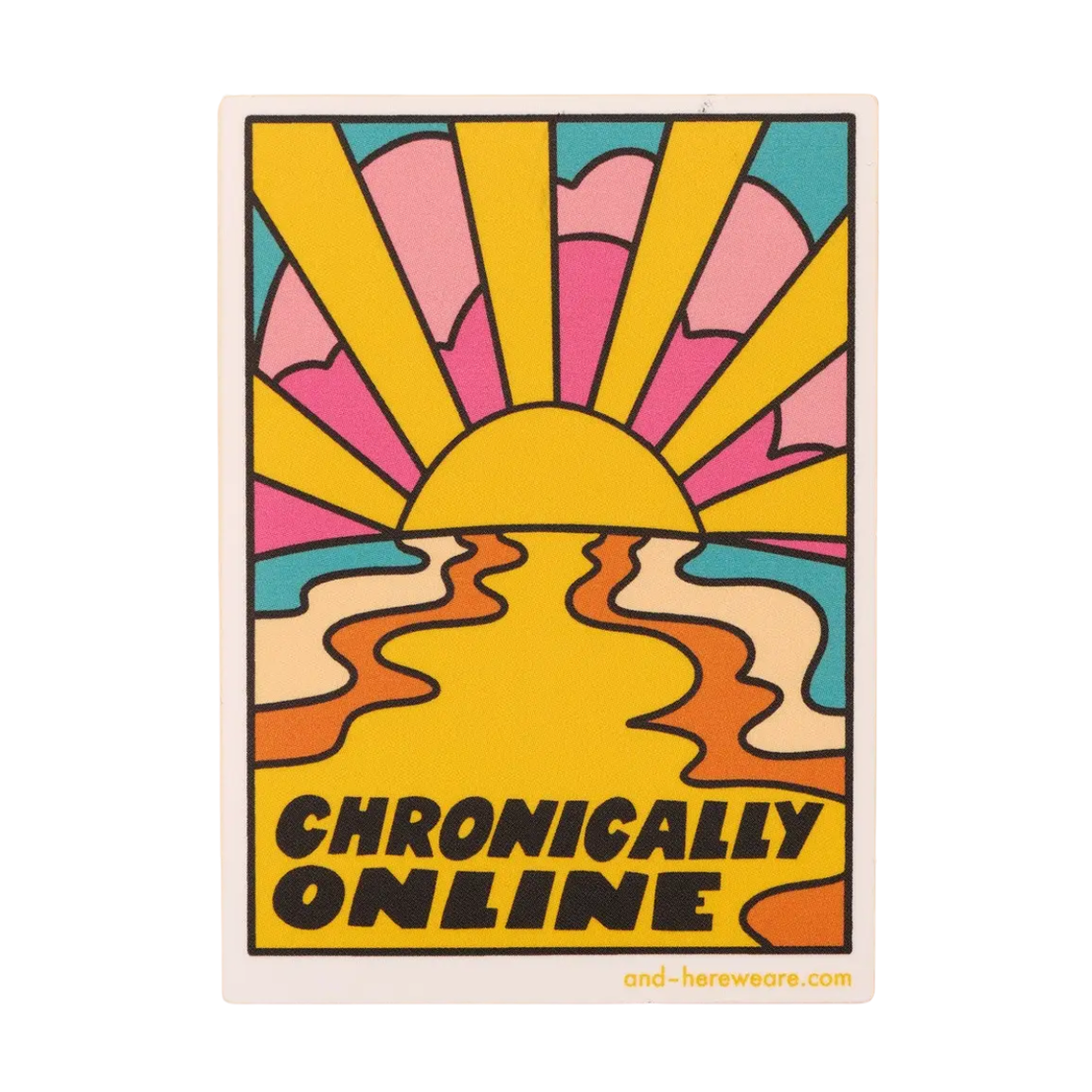 Chronically Online Sticker