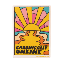 Chronically Online Sticker